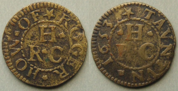 Taunton, Roger How 1653 farthing